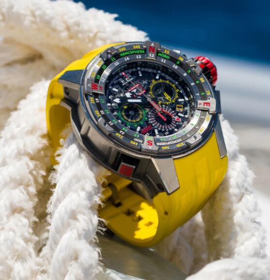 Richard Mille RM 60-01 Replica Watch Automatic Winding Flyback Chronograph Regatta Yellow Rubber